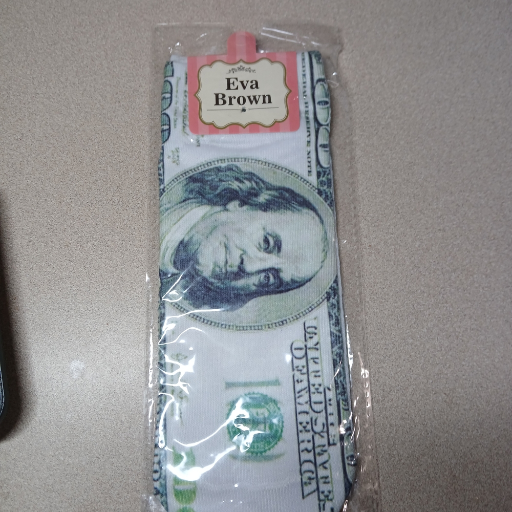 Money Print Socks